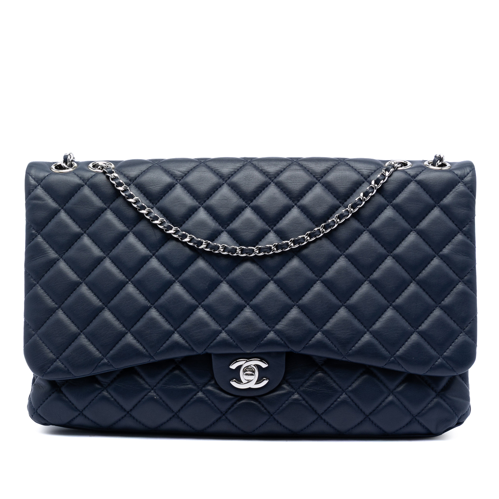 Pre-Loved Chanel Maxi CC Quilted Lambskin 3 Compartment Flap